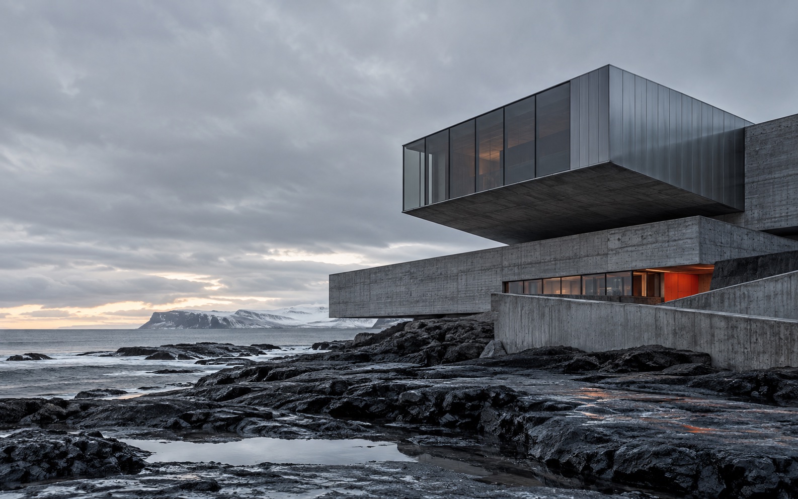Detail view of the North Coast Research Pavilion concept